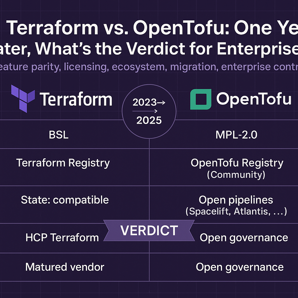 Terraform vs. OpenTofu: One Year Later, What's the Verdict for Enterprises?